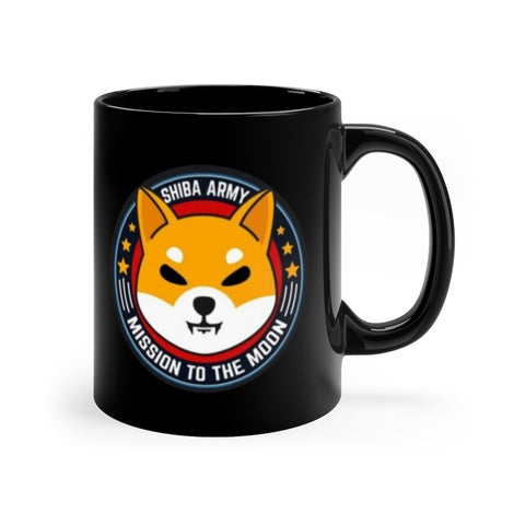 Shiba Inu | Mission to the moon Black Coffee Mug