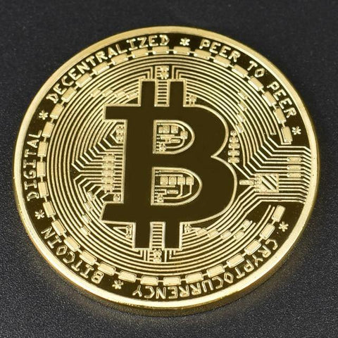 Bitcoin Collectible Coin and keychains.